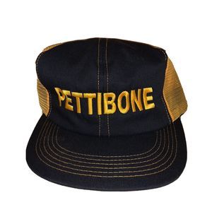 Vintage Pettibone Machinery K-Products RARE Yellow Mesh Trucker Snapback Hat